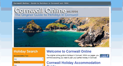 Desktop Screenshot of cornwall-online.co.uk