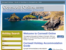 Tablet Screenshot of cornwall-online.co.uk